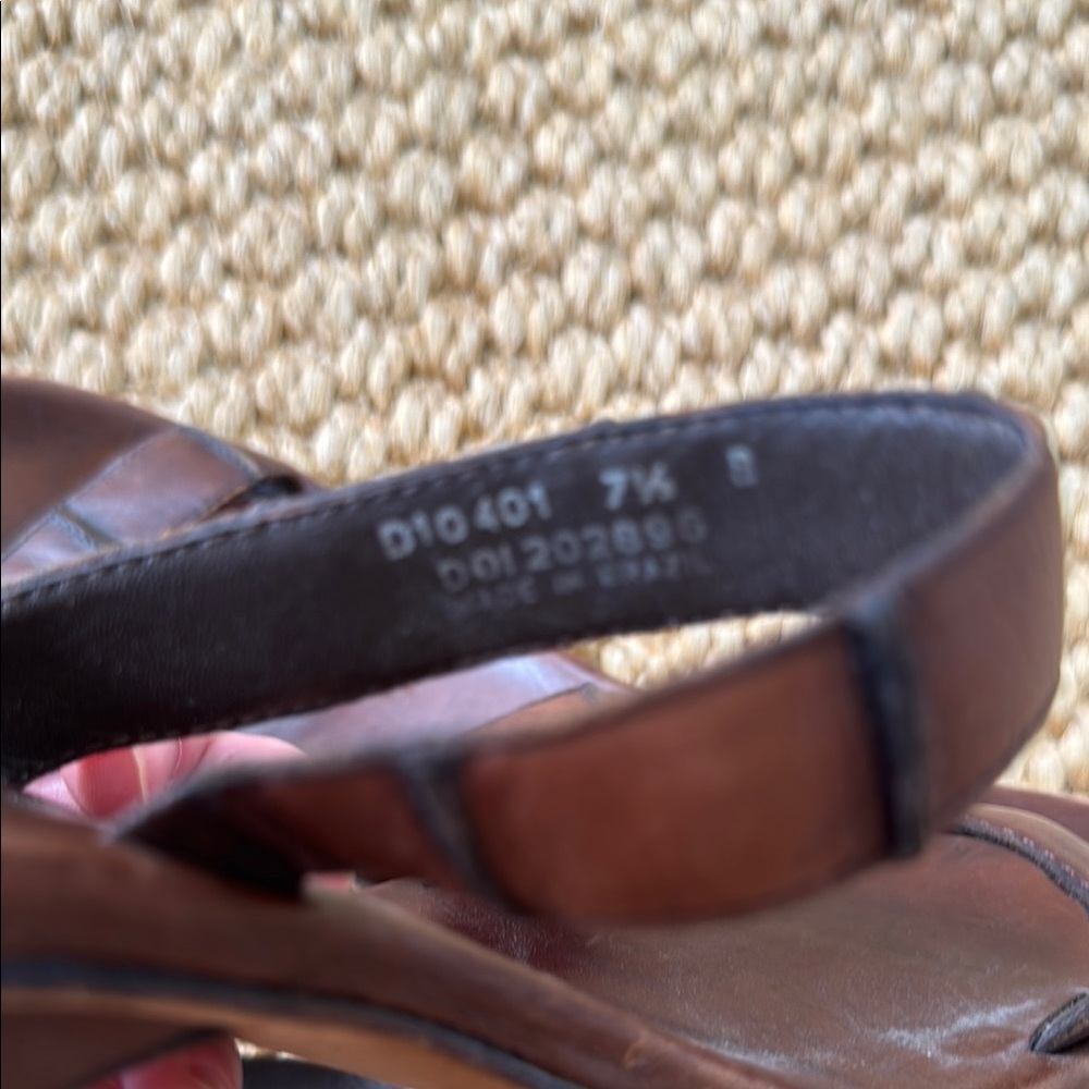 Cole Haan Brown Leather Sandals - Picture 4 of 4